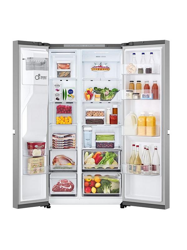 LG GSLC41PYPE 638L Smart Inverter American-Style Fridge Freezer - Prime Silver - Image 3